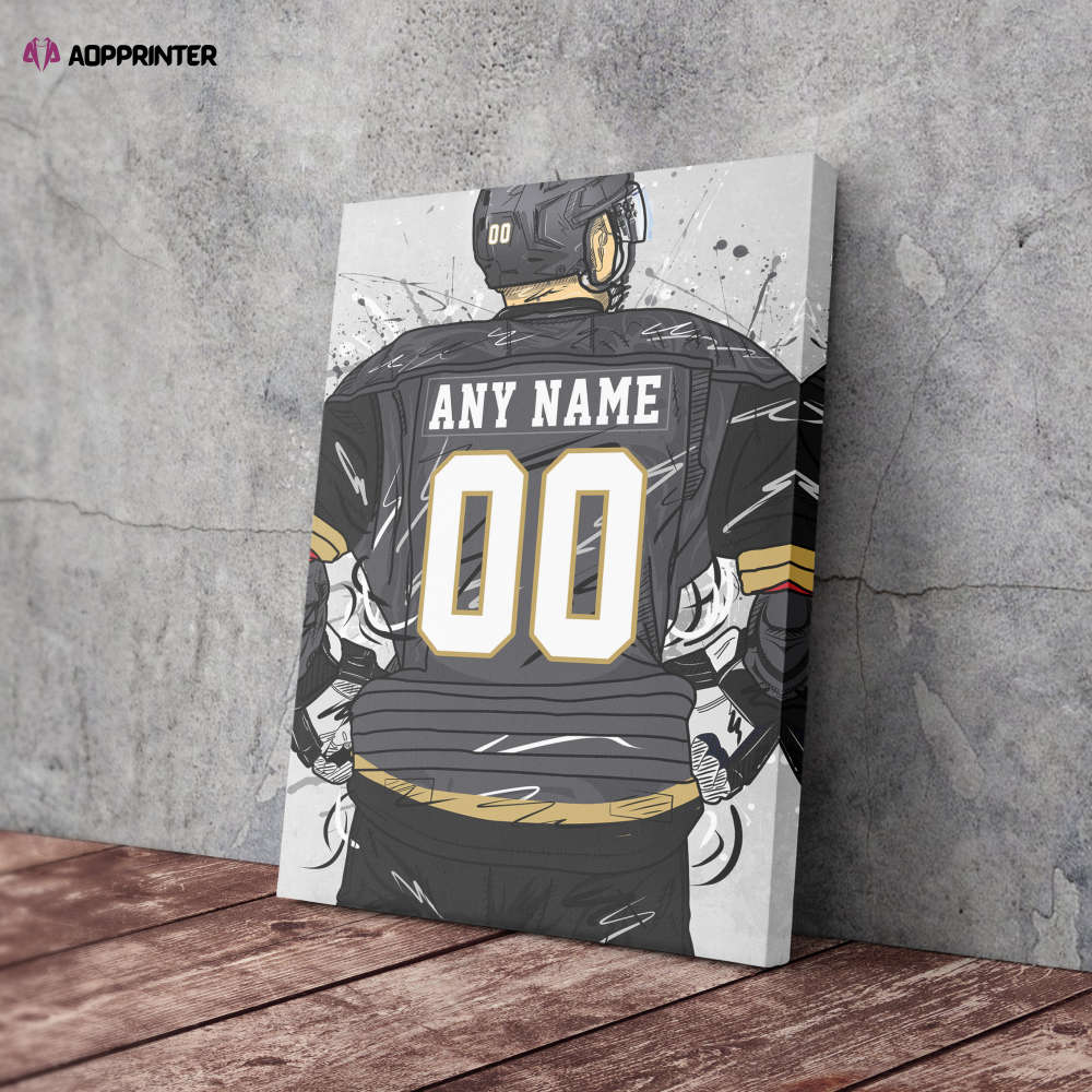 Nashville Predators Jersey NHL Personalized Jersey Custom Name and Number Canvas Wall Art Home Decor Framed Poster Man Cave Gift