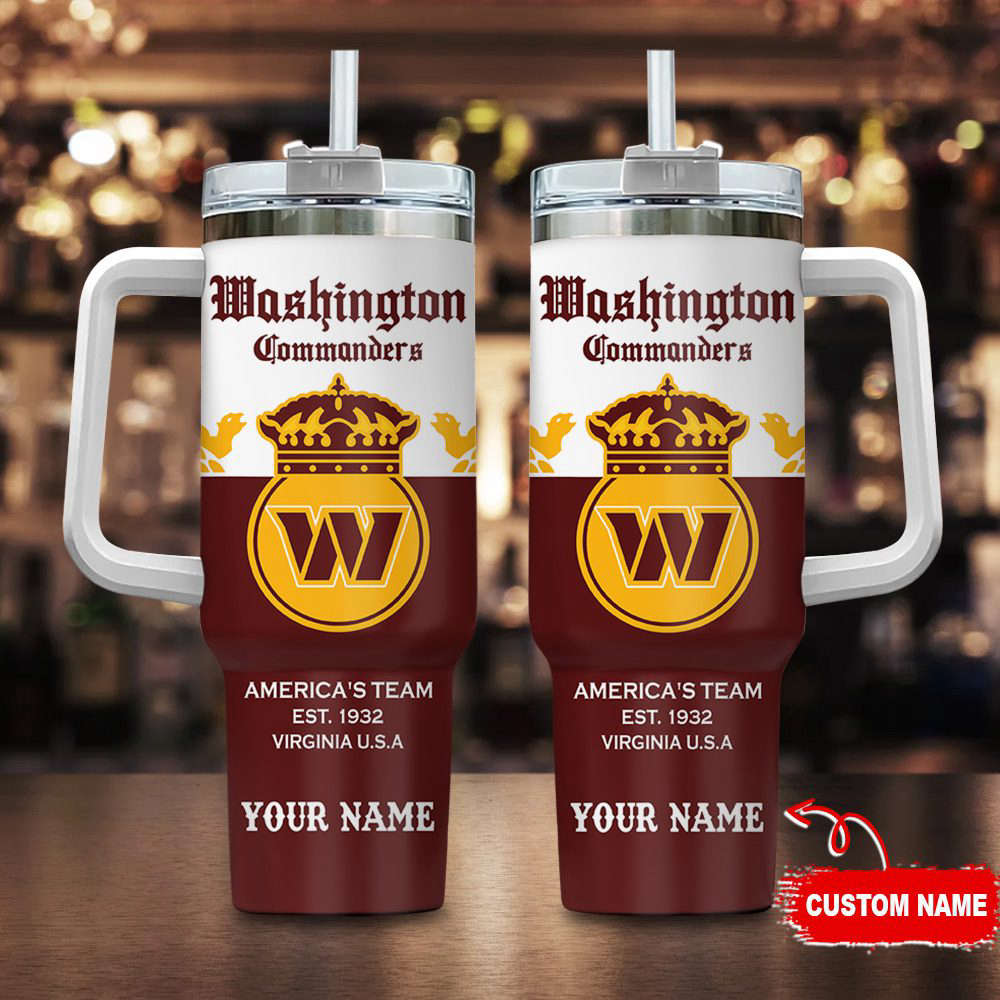 Washington Commanders Personalized NFL Corona Extra 40oz Stanley Tumbler Gift for Fans