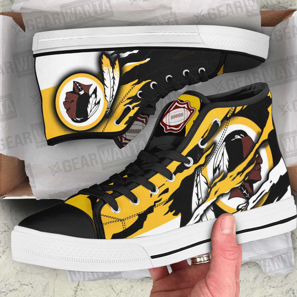 Washington Redskins High Top Shoes Custom For Fans