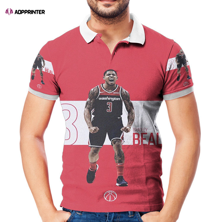 Washington Wizards Bradley Beal18 3D Gift for Fans Polo Shirt