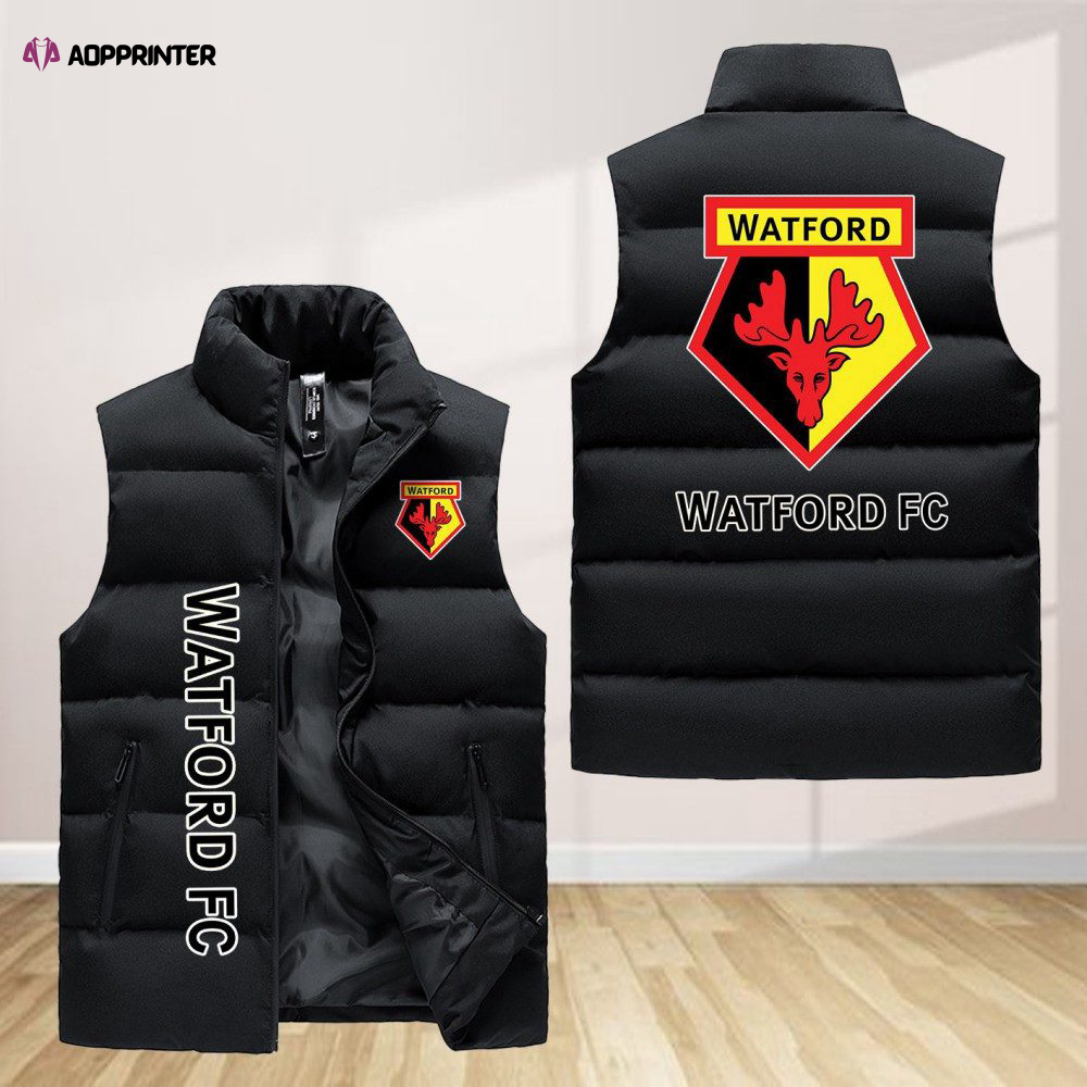 Watford Sleeveless Puffer Jacket Custom For Fans Gifts