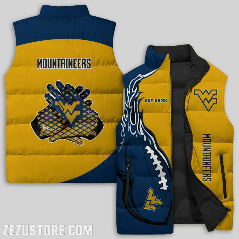 West Virginia Mountaineers NCAA Sleeveless Puffer Jacket Custom For Fans Gifts