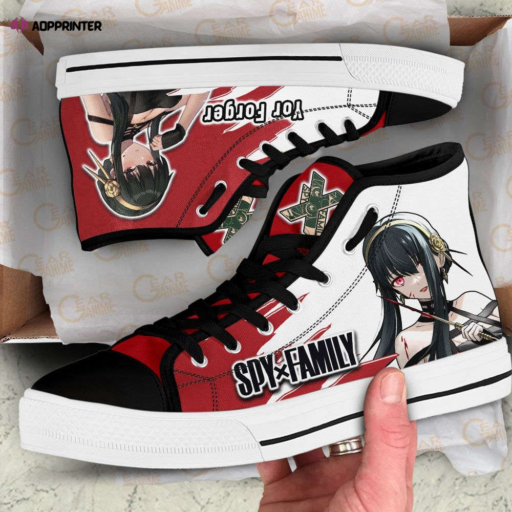 Yor Forger High Top Shoes Custom Spy X Family Anime For Fans