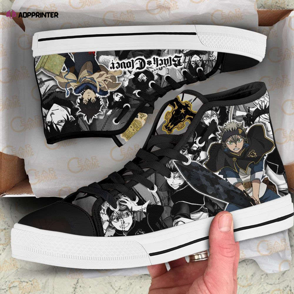 Yuno And Asta High Top Shoes Custom Black Clover Anime For Fans