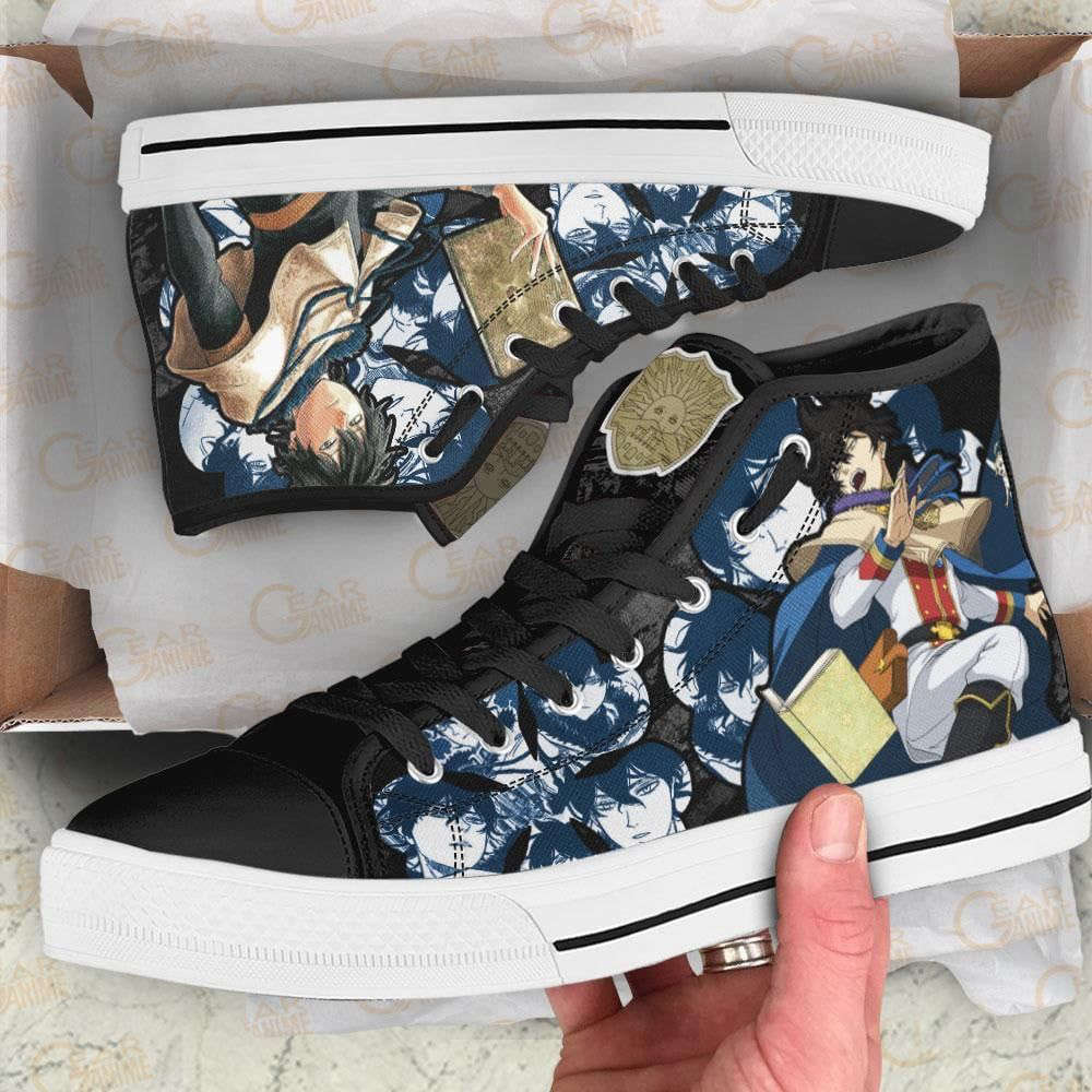 Yuno High Top Shoes Custom Black Clover Anime For Fans