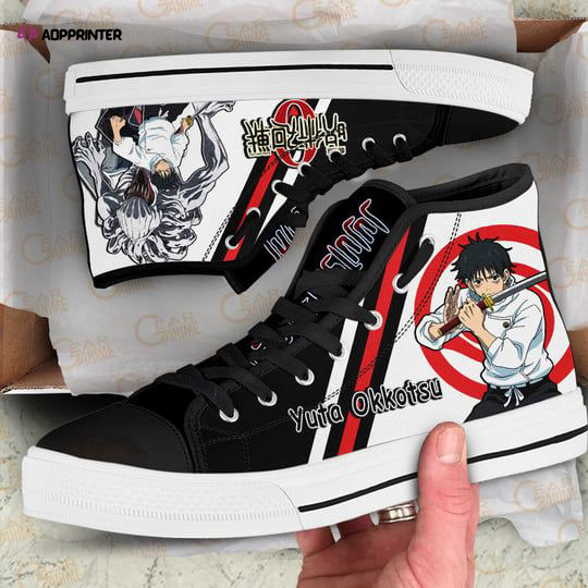 Usopp High Top Shoes Black White For Fans One Piece Anime