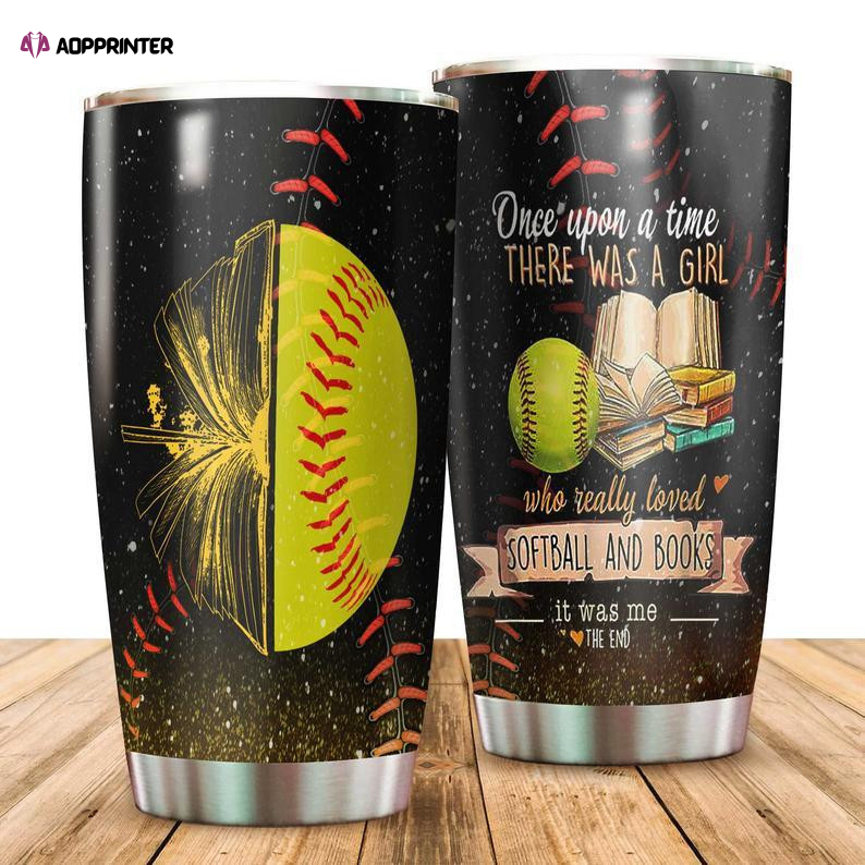 A Girl Who Loved Softball Stainless Steel Tumbler