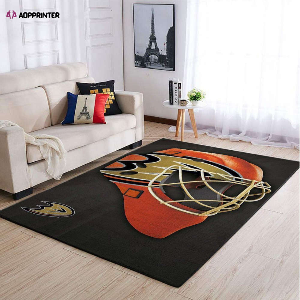 Anaheim Ducks Rug Living Room Floor Decor Fan Gifts