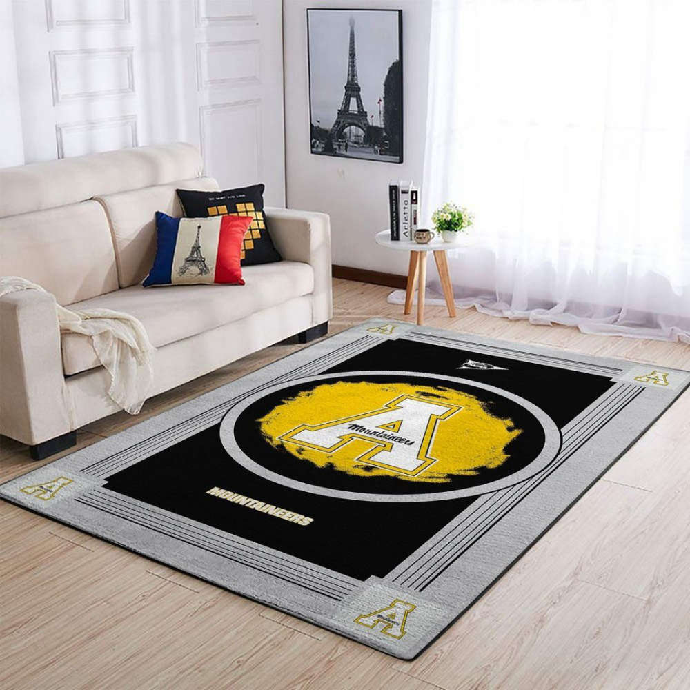 Appalachian State Mountaineers Rug Living Room Floor Decor Fan Gifts