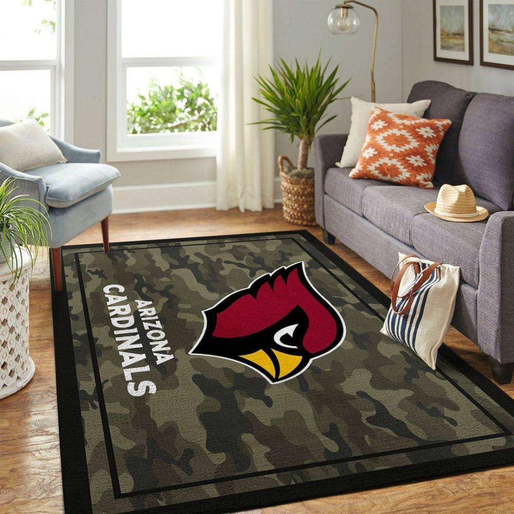 Arizona Cardinals Rug Living Room Floor Decor Fan Gifts