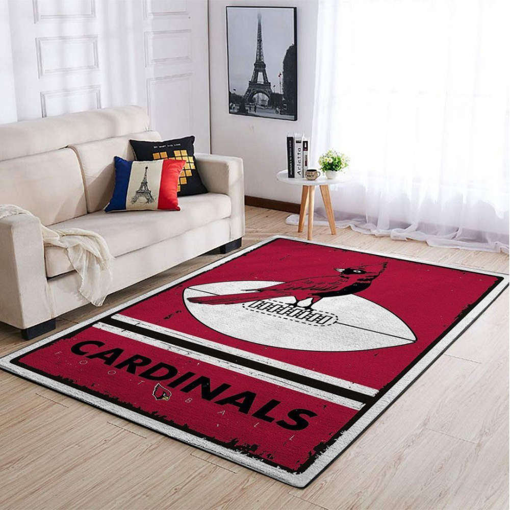 Arizona Cardinals Rug Living Room Floor Decor Fan Gifts