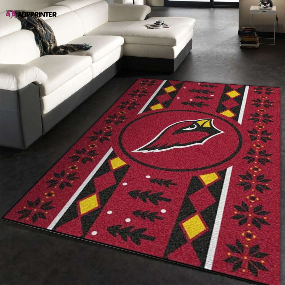 Arizona Cardinals Rug Living Room Floor Decor Fan Gifts