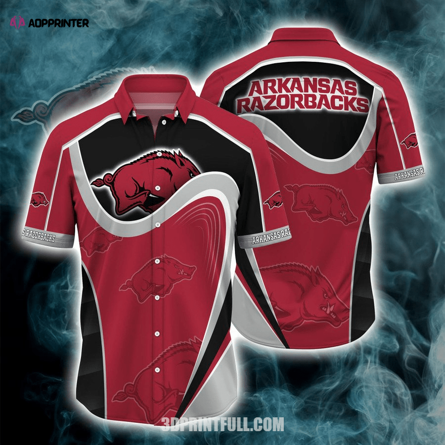 Arkansas Razorbacks 3D Hawaiian Shirt For men