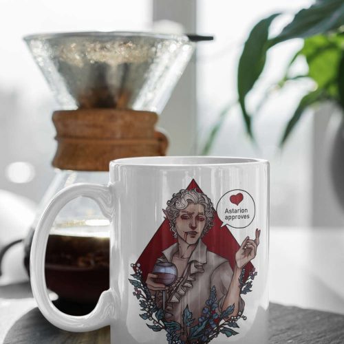 Astarion approves Baldurs Gate 3 DnD Mug Baldurs Gate Fan Gift Baldurs Gate Coffee Mug Vampire Mug White 11 oz Mug Gift