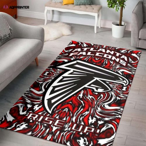 Atlanta Falcons Rug Living Room Floor Decor Fan Gifts