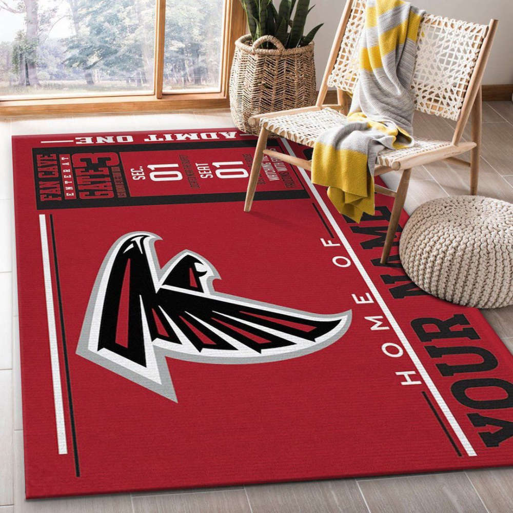 Atlanta Falcons Rug Living Room Floor Decor Fan Gifts