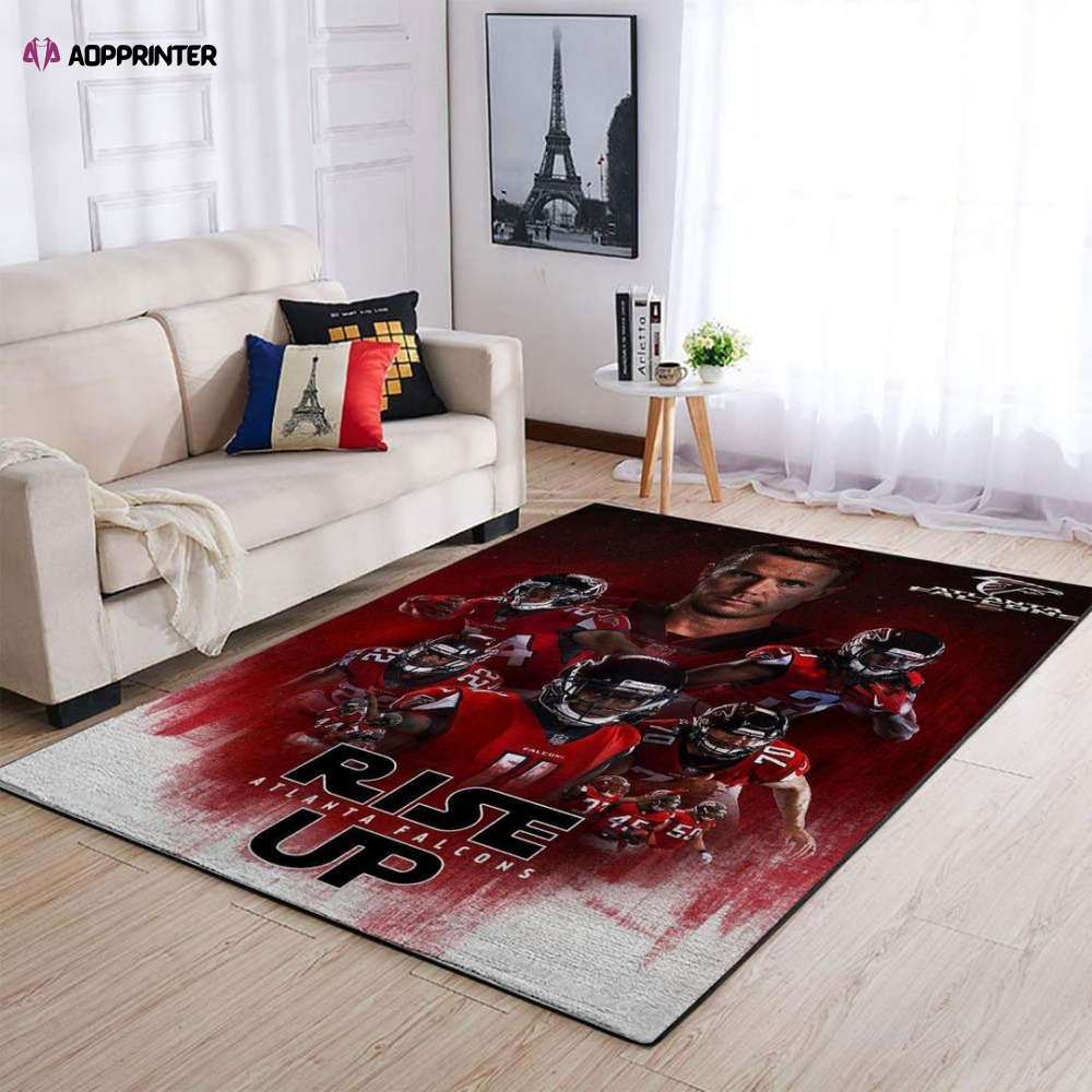 Atlanta Falcons Rug Living Room Floor Decor Fan Gifts