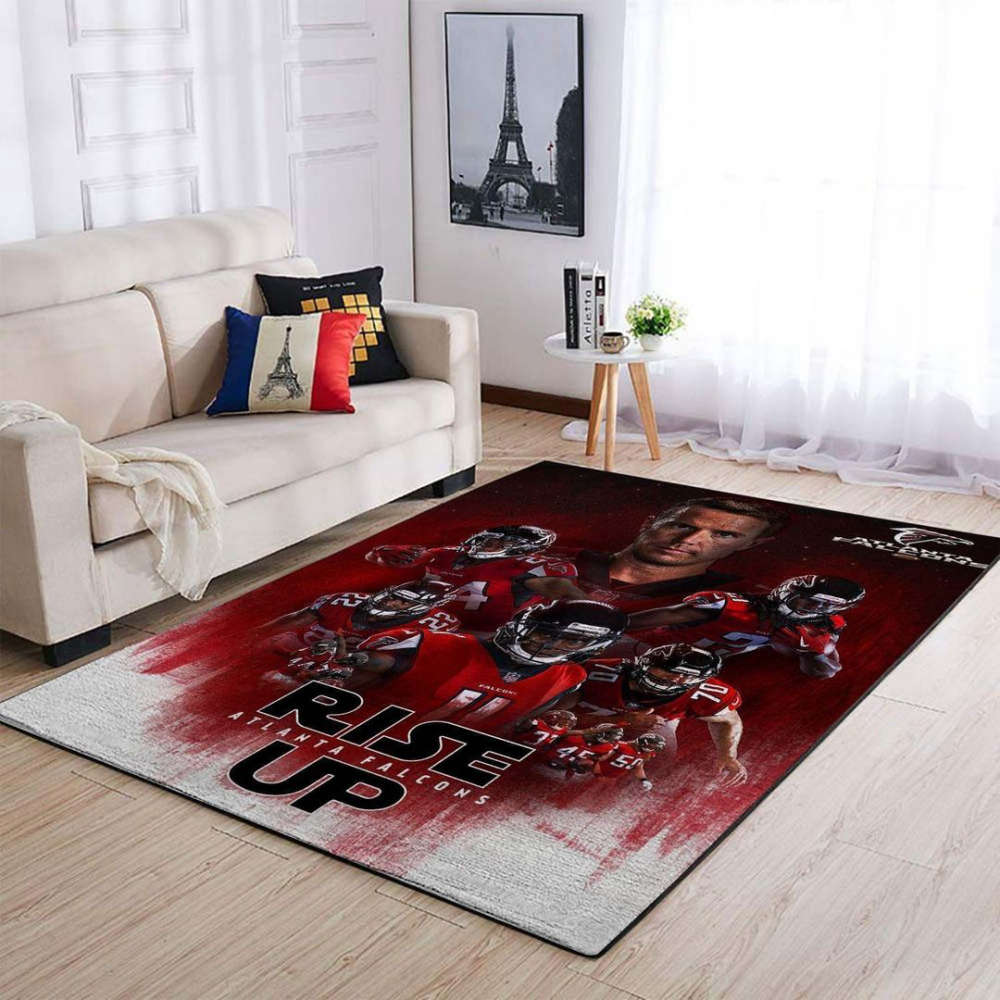 Atlanta Falcons Rug Living Room Floor Decor Fan Gifts