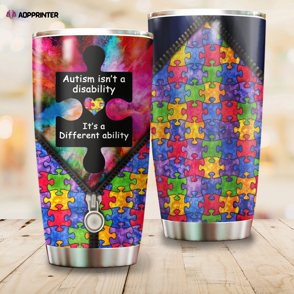 Autism Isnt A Disability Stainless Steel Tumbler