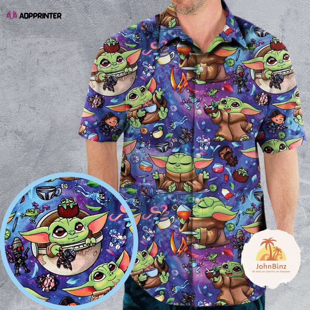 Baby Yoda Hawaiian Shirt – Star Wars Aloha Button Up: Perfect Yoda Gift