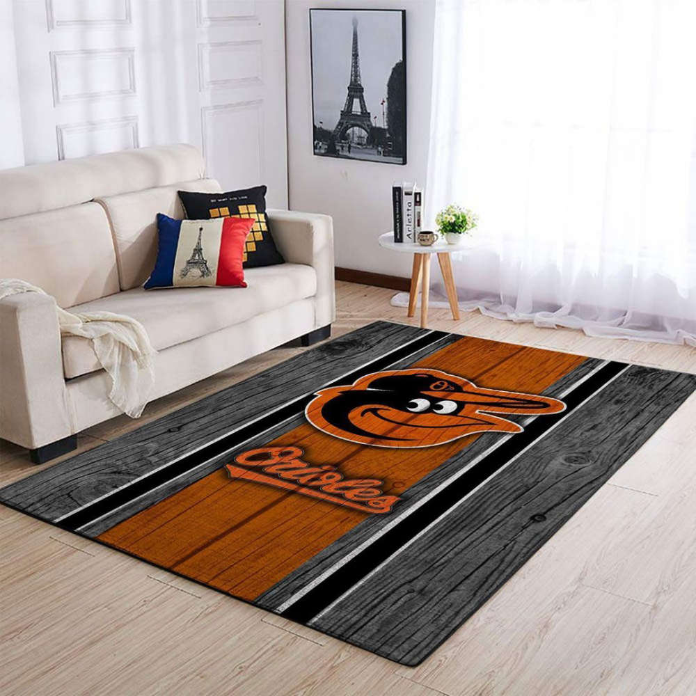 Baltimore Orioles Rug Living Room Floor Decor Fan Gifts