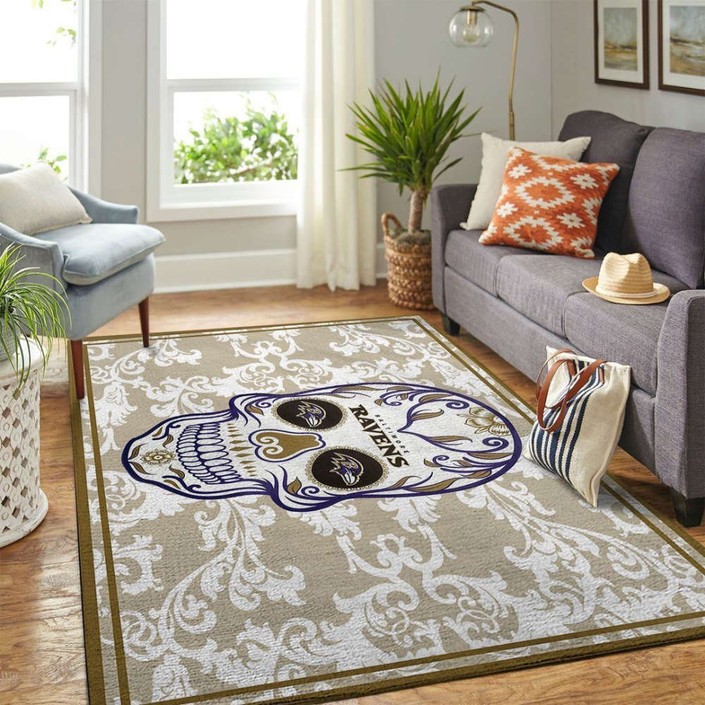 Baltimore Ravens Rug Living Room Floor Decor Fan Gifts