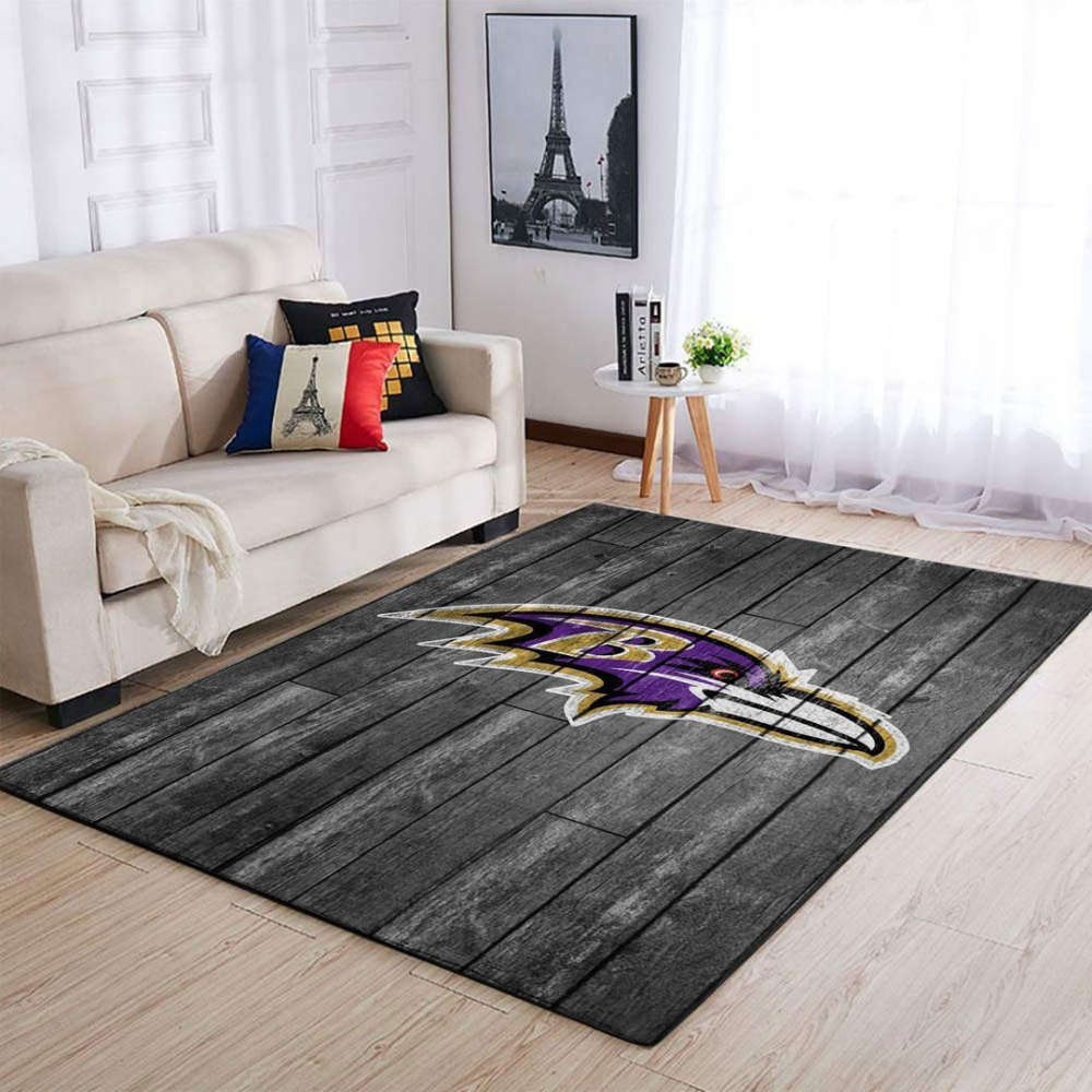 Baltimore Ravens Rug Living Room Floor Decor Fan Gifts