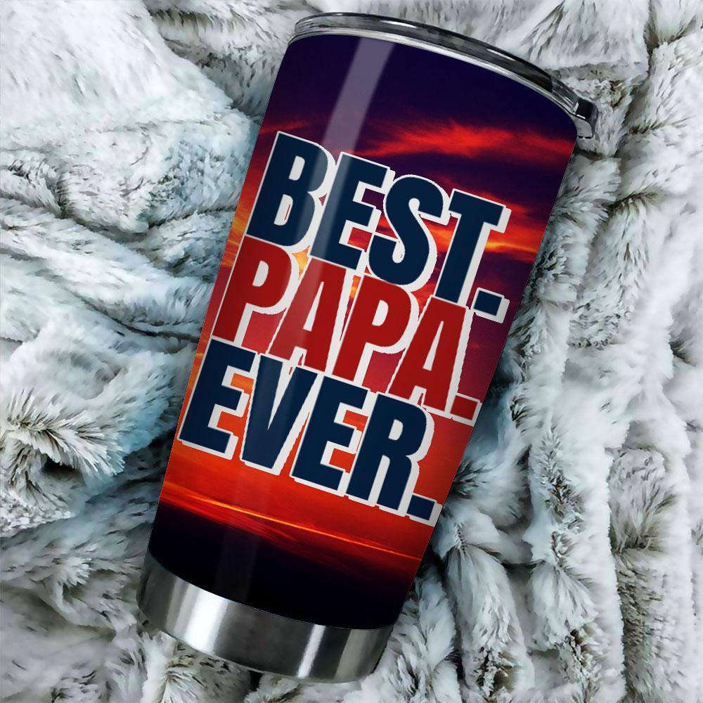 Being A Dad Is An Honor Being A Papa Is Priceless Stainless Steel Tumbler