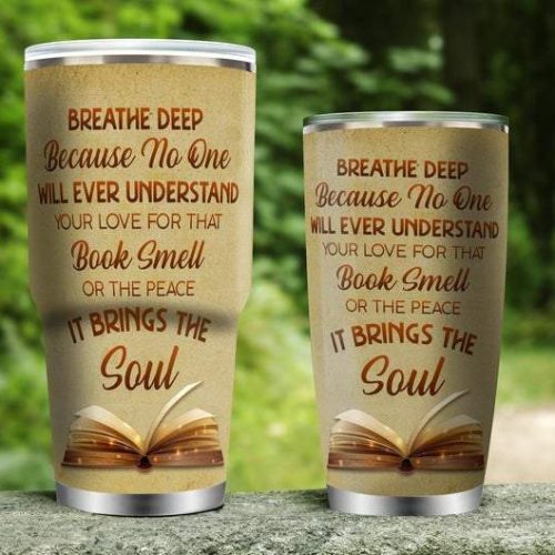 Books Give A Soul To The Universe Stainless Steel Tumbler