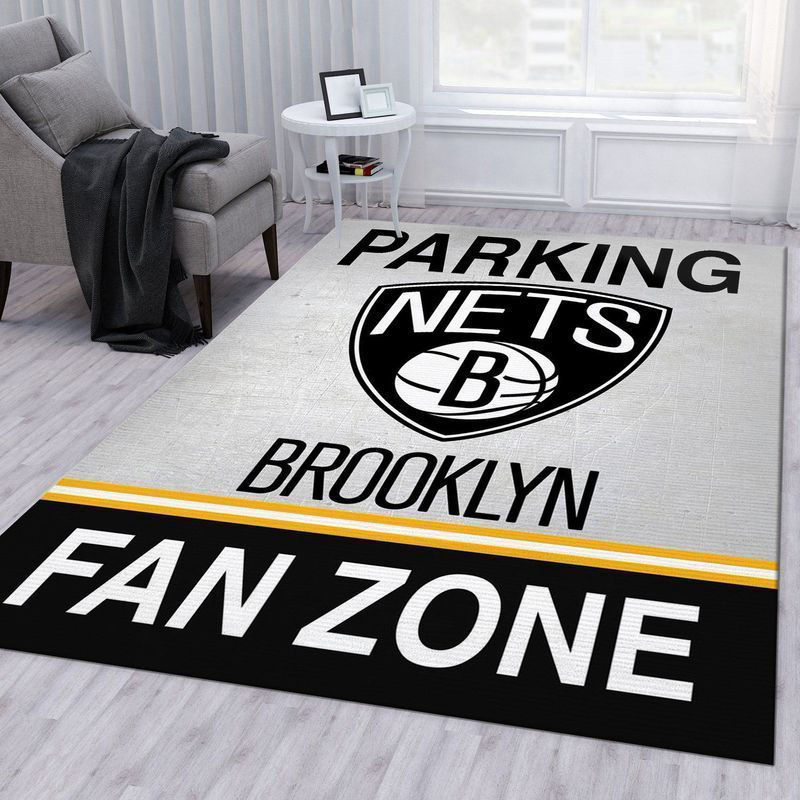 Brooklyn Nets Parking Rug Living Room Floor Decor Fan Gifts