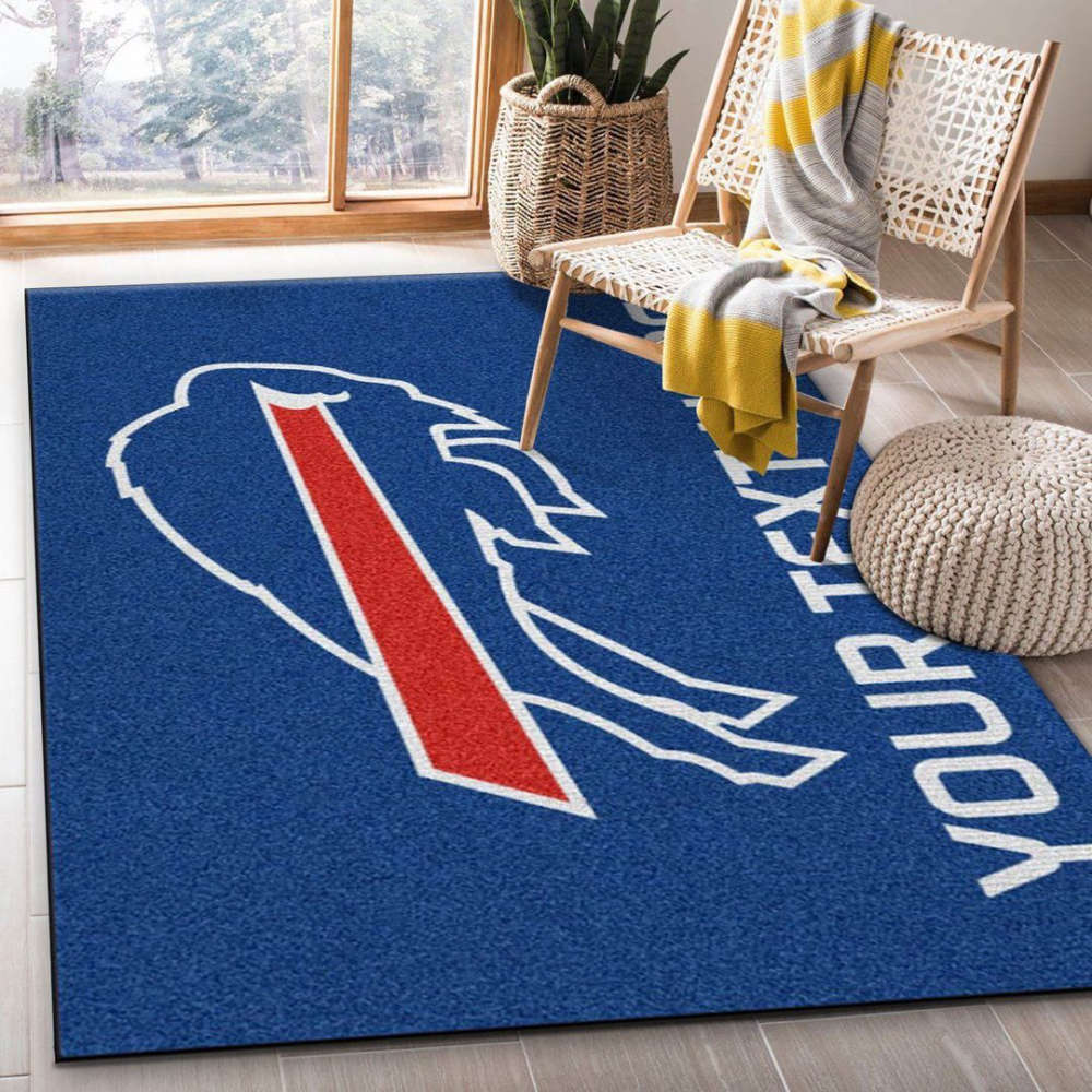 Buffalo Bills Rug Living Room Floor Decor Fan Gifts