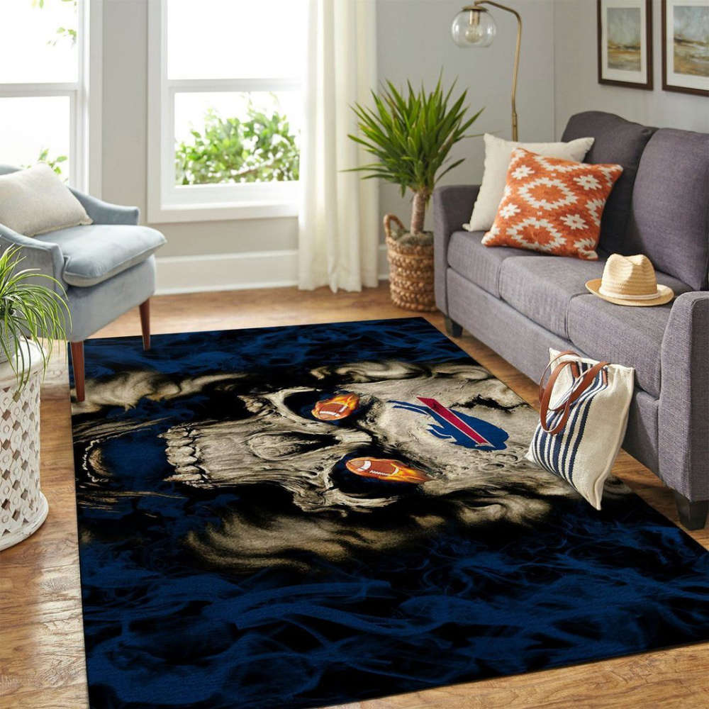 Buffalo Bills Rug Living Room Floor Decor Fan Gifts