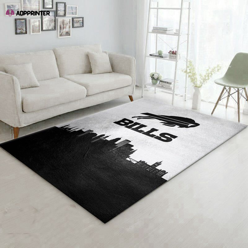 Buffalo Bills Rug Living Room Floor Decor Fan Gifts