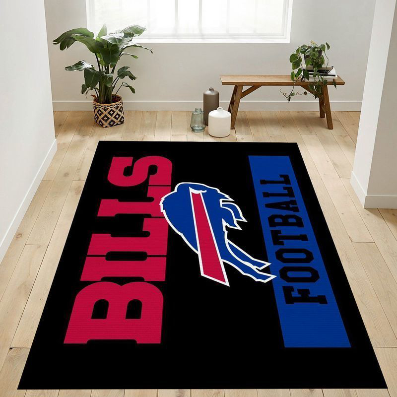 Buffalo Bills Rug Living Room Floor Decor Fan Gifts