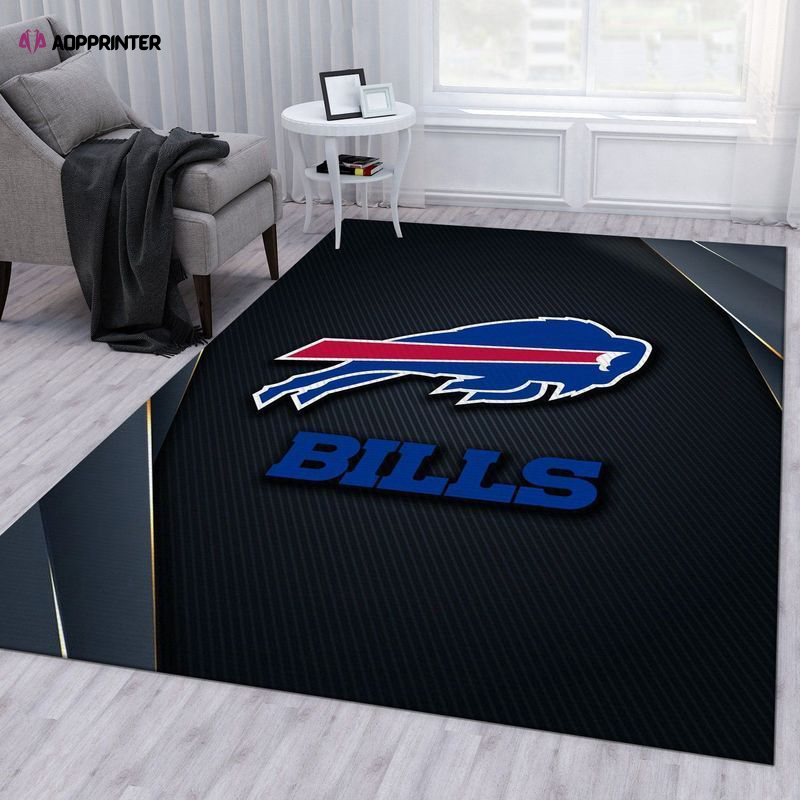 Buffalo Bills Rug Living Room Floor Decor Fan Gifts