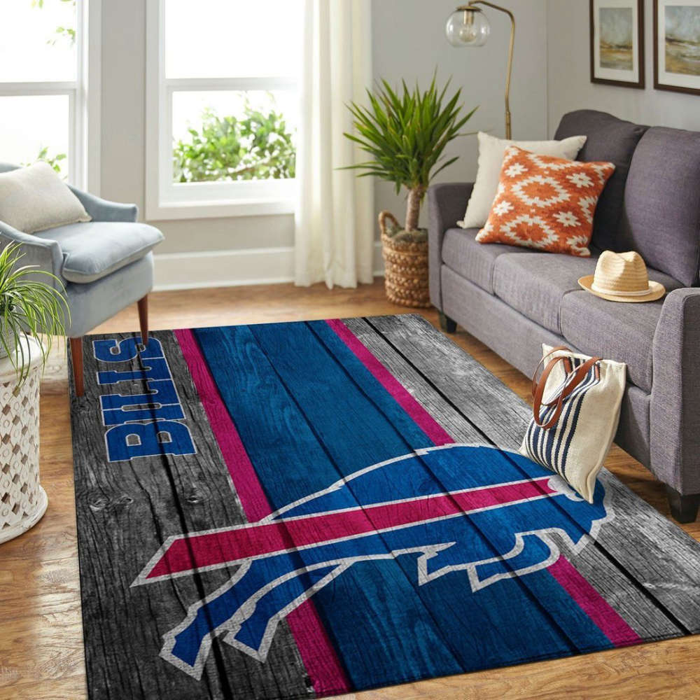 Buffalo Bills Rug Living Room Floor Decor Fan Gifts