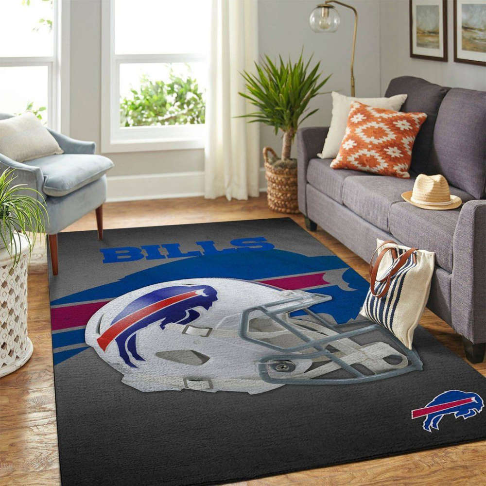 Buffalo Bills Rug Living Room Floor Decor Fan Gifts