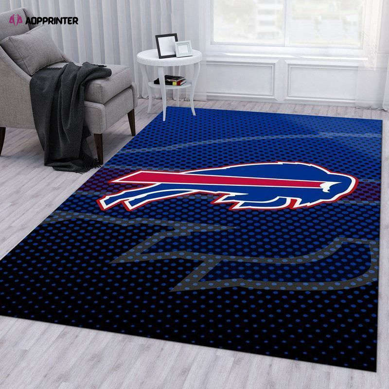 Buffalo Bills Rug Living Room Floor Decor Fan Gifts