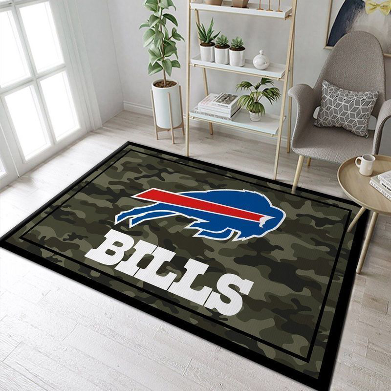 Buffalo Bills Rug Living Room Floor Decor Fan Gifts