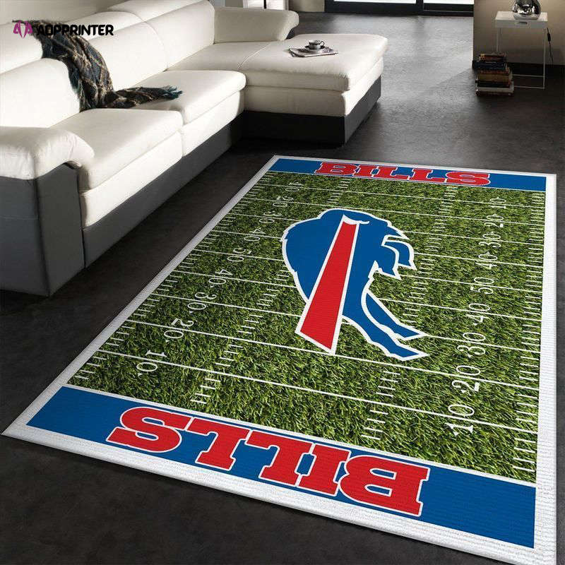 Buffalo Bills Rug Living Room Floor Decor Fan Gifts