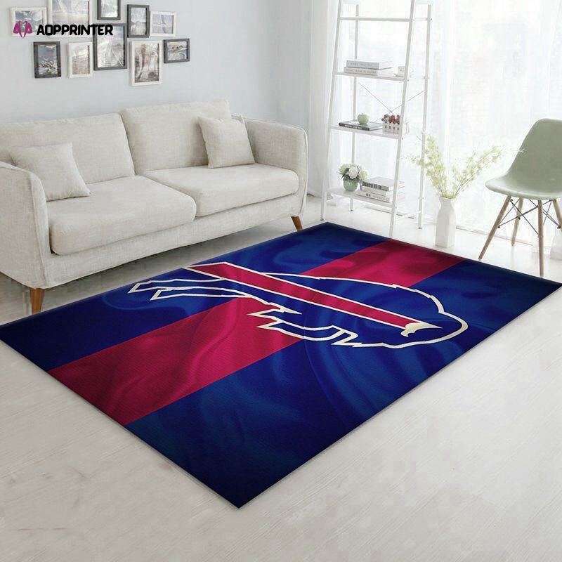 Buffalo Bills Rug Living Room Floor Decor Fan Gifts