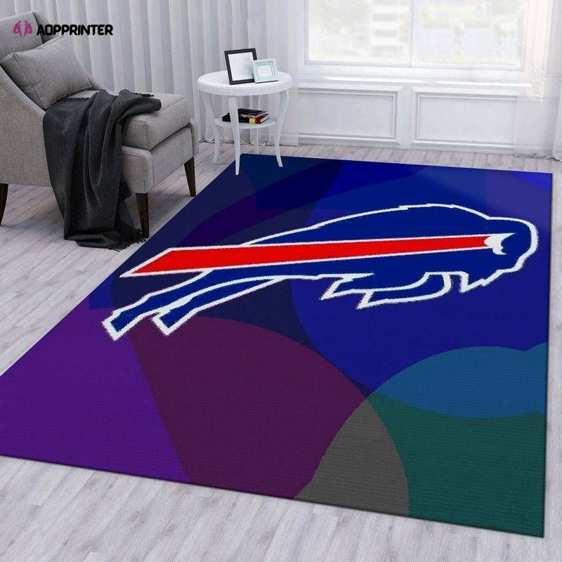 Buffalo Bills Rug Living Room Floor Decor Fan Gifts