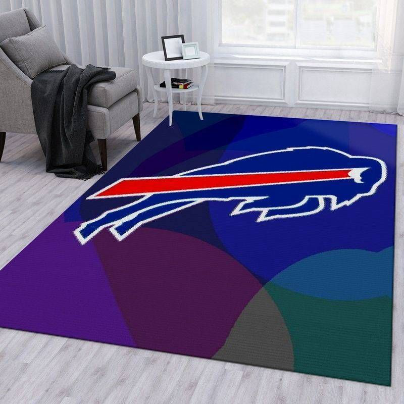 Buffalo Bills Rug Living Room Floor Decor Fan Gifts