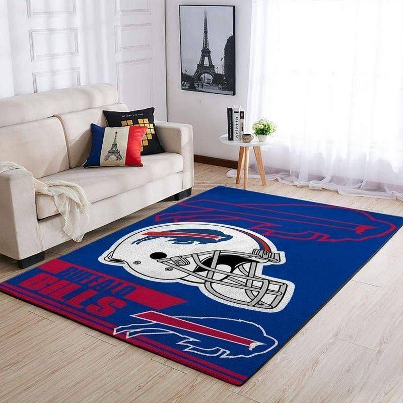 Buffalo Bills Rug Living Room Floor Decor Fan Gifts