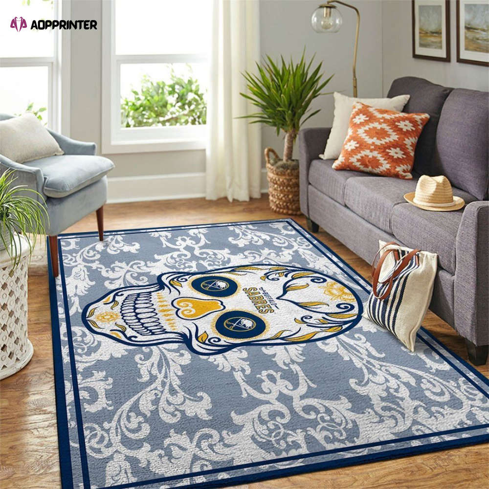 Buffalo Sabres Rug Living Room Floor Decor Fan Gifts