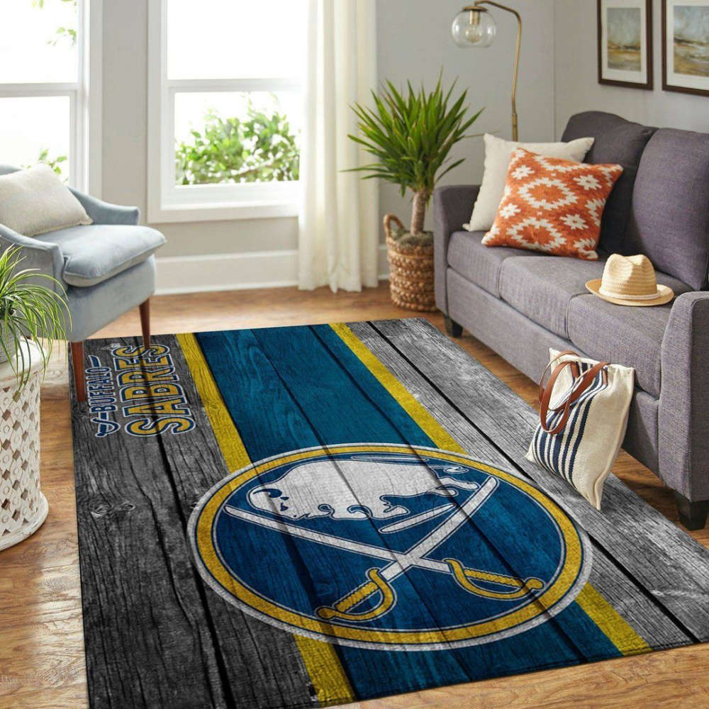 Buffalo Sabres Rug Living Room Floor Decor Fan Gifts