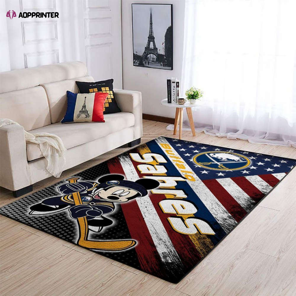 Buffalo Bills Rug Living Room Floor Decor Fan Gifts