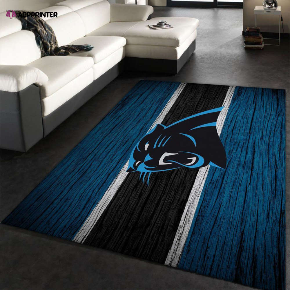 Carolina Panthers Rug Living Room Floor Decor Fan Gifts