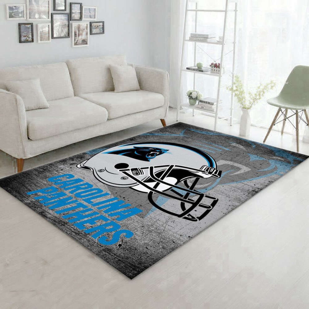 Carolina Panthers Rug Living Room Floor Decor Fan Gifts