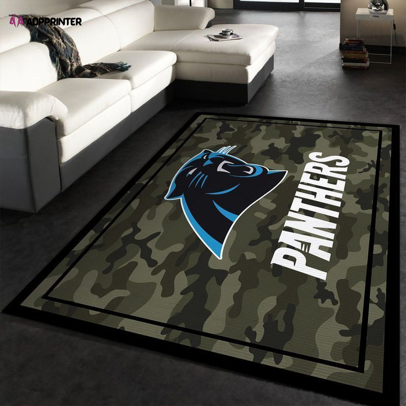 Carolina Panthers Rug Living Room Floor Decor Fan Gifts